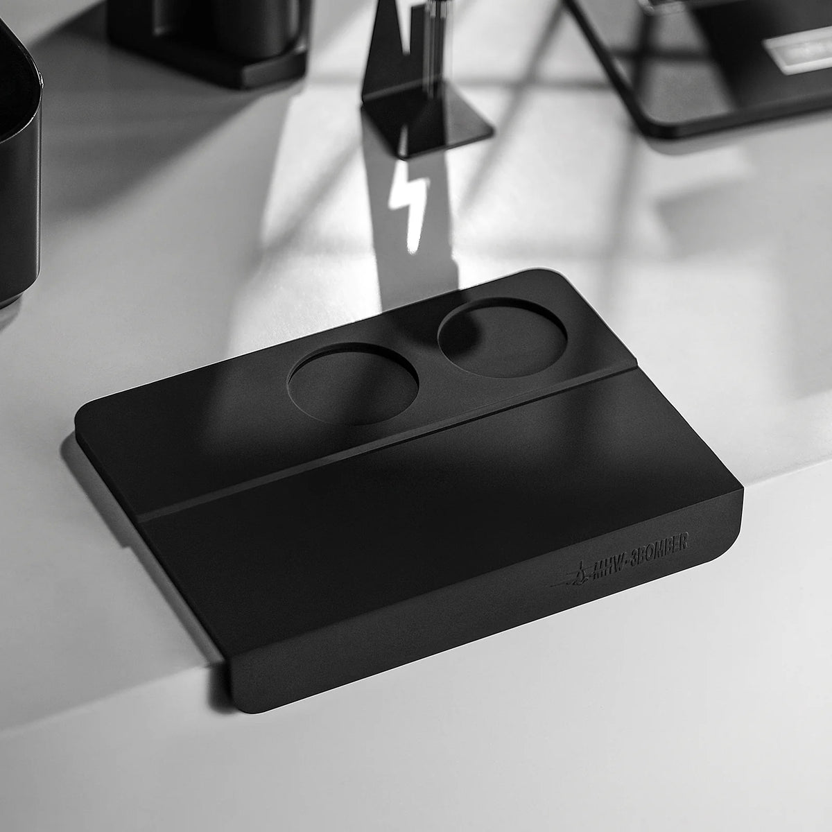 Silicone Pad-250*180mm-two holes-black