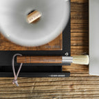 Wings Cylindrical Brush-Walnut