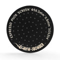 Espresso Puck Screen-58.5 mm-titanium plated black