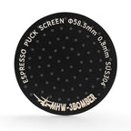 Espresso Puck Screen-58.5 mm-titanium plated black
