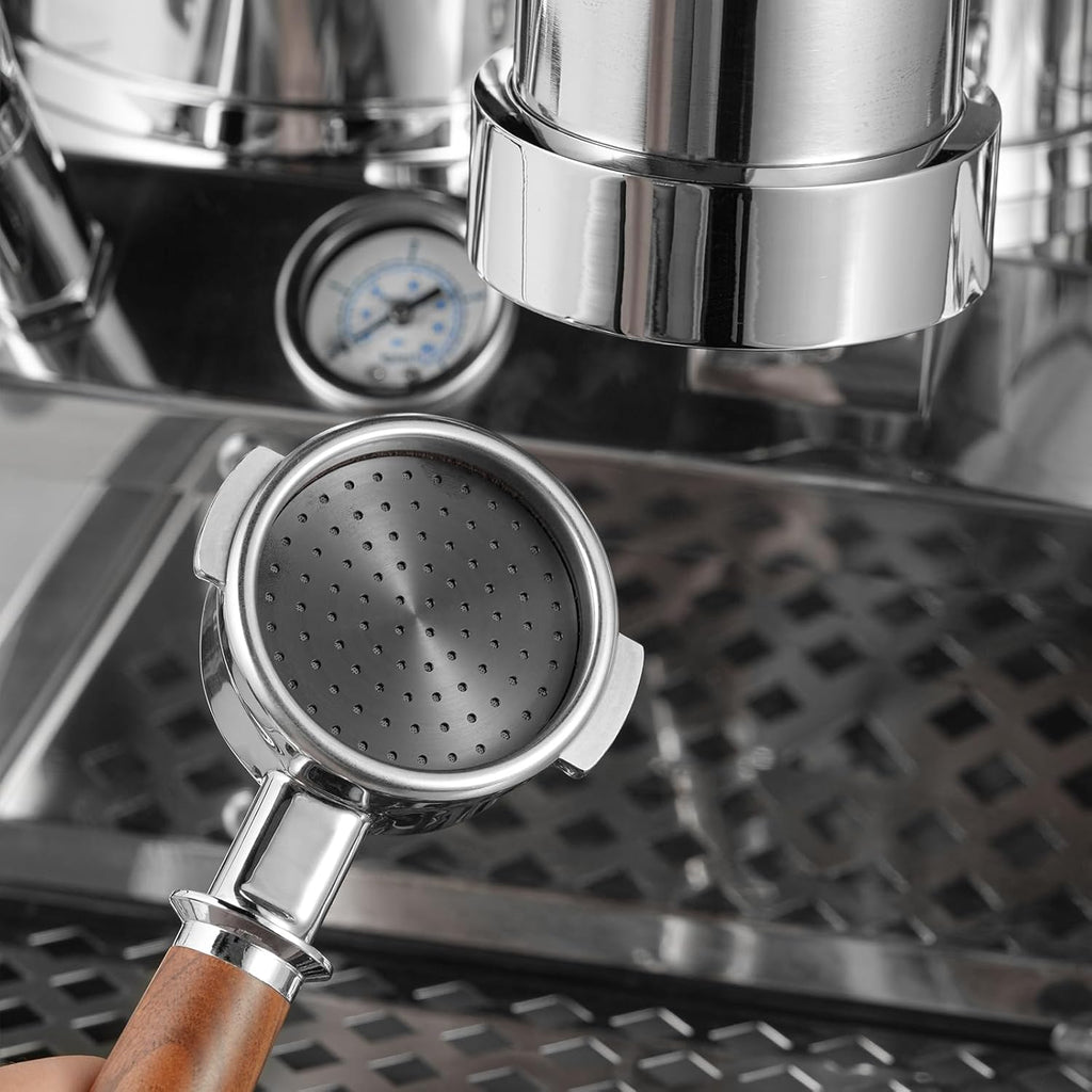 Espresso Puck Screen-58.5 mm-titanium plated black