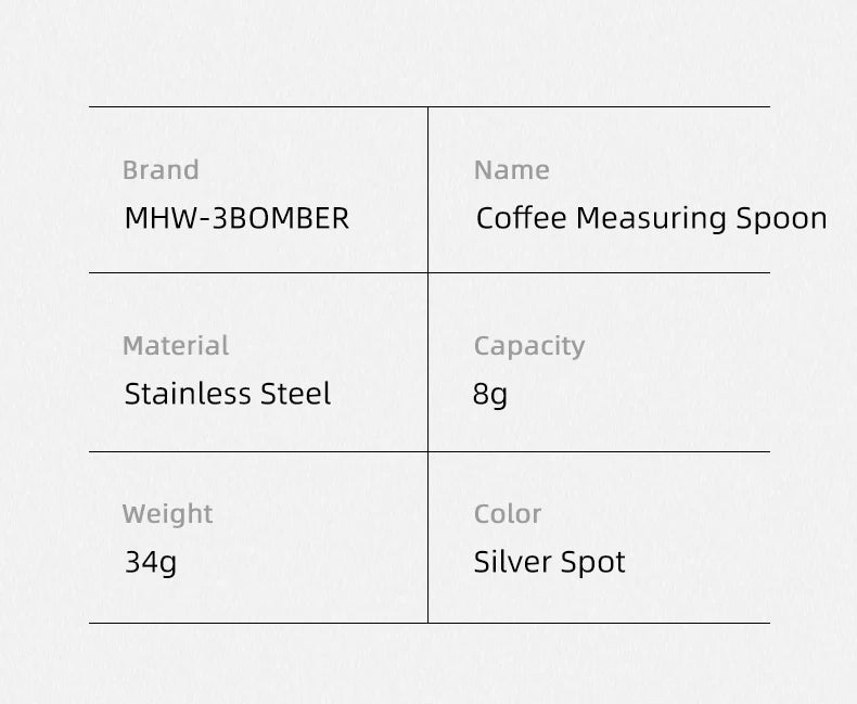 Long Measuring Spoon-stainless steel-silver spot-8g