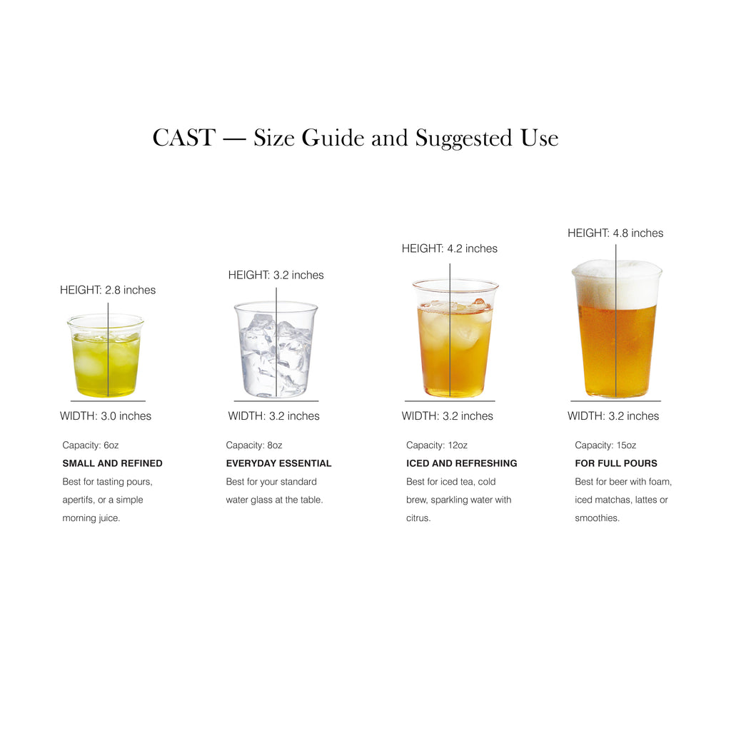 CAST green tea glass 180ml