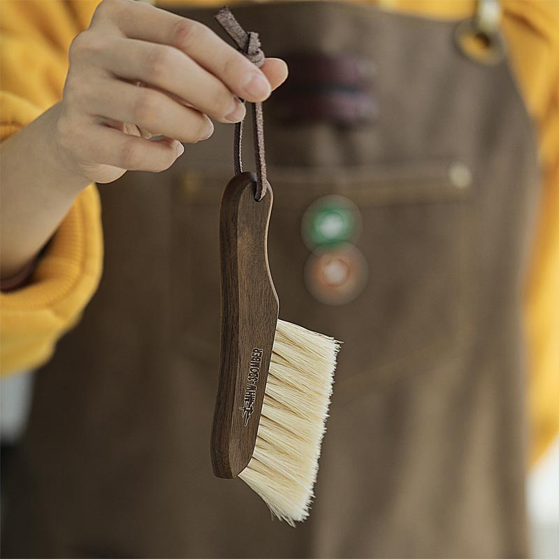 Knife Brush-130mm*33mm-white-walnut+horse hair
